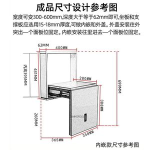 Folding <b>Shoe</b> <b>Bench</b> With Soft Close Metal Frame Concealed Entryway Modern Minimalist Design Home Use - Product Image 5