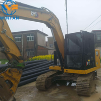 Mini-excavatrice d'occasion de 7 tonnes CAT 307 pour travaux de terrassement et de nivellement de paysages municipaux