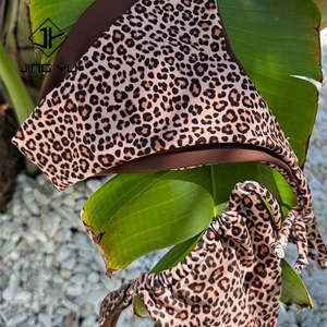Traje de Baño con Estampado de Leopardo Vintage de Diseño de Fabricante, Bikini de Nailon Reciclado Personalizado - Product Image 4