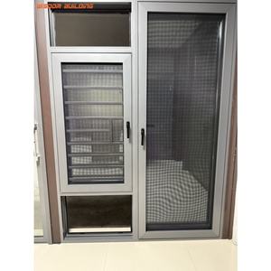 Moustiquaire pour porte battante en alliage d'aluminium <span class=keywords><strong>à</strong></span> rupture thermique et pont cassé pour <span class=keywords><strong>fenêtre</strong></span> latérale étanche <span class=keywords><strong>française</strong></span> pour le marché africain - Product Image 2