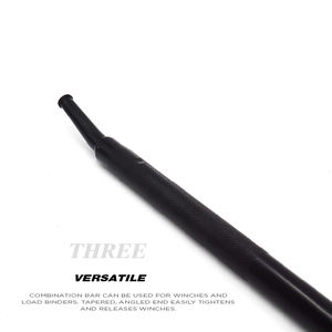 Barra de cabrestante de construcción de acero al carbono de 36 pulgadas con Mango antideslizante para remolques y camiones de plataforma - Product Image 5