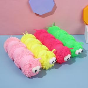 Jouet pour enfants anti-stress lumineux à LED, boule moelleuse à yeux bombés, motif dessin animé, pour promotion en marché nocturne, vente en gros - Product Image 4