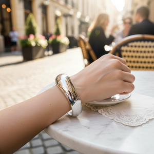 Braccialetti eleganti con cerniera in oro placcato Extra alla moda - Product Image 3