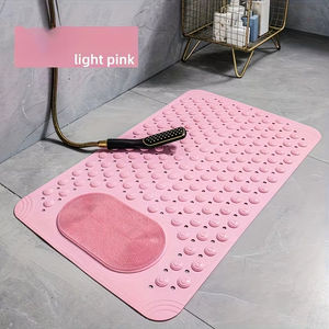 Tapis de bain antidérapant uni avec ventouses, imperméable et résistant à la saleté, pour la maison, l'hôtel et les toilettes - Product Image 3