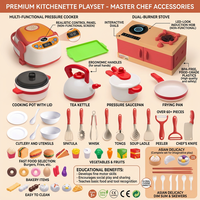 Jouets de maisonnette pour enfants, ensemble de cuisine pour enfants, ustensiles de cuisine, ensemble de jeu pour garçons et filles, jouet éducatif de cuisine, fruits et légumes