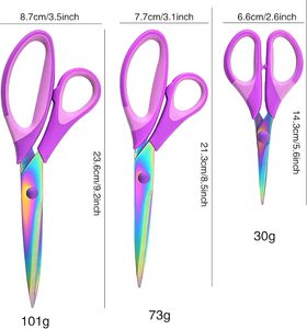 Craft Fabric Scissors with sharp Stainless Steel Blades and Comfortable Soft Grip Suitable for Fabric <b>Sewing</b> and Home Use - Product Image 4