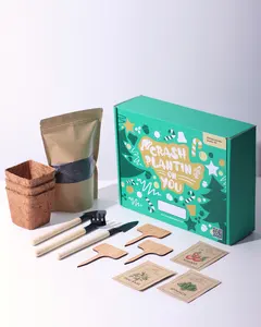 Regali di nozze indoor 24 set herb Kitchen Garden Starter Kit kit da cucito per bambini grow light plant support for garden