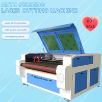 Nouvelle machine de découpe laser CO2 à double tête 1610 2026 avec alimentation automatique, machine de gravure et de découpe CNC pour le cuir