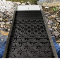 Laveuse de sable alluvial à alimentation par gravité avec tapis de riffage pour la récupération de l'or fin, pour l'exploitation minière de placer en rivière et en ruisseau