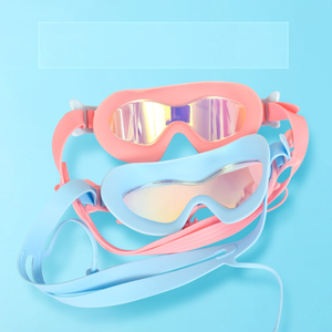 Lunettes de natation pour enfants grand cadre pas de fuite Anti-buée étanche Macaron couleur lunettes de natation logo personnalisé lunettes de natation - Product Image 3