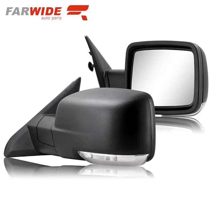 Farwide đón cảm biến nhiệt độ điện gấp bên kéo gương cho Dodge Ram 1500 2500 2009 - 2018