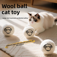 Jouets pour chats en feutre de laine en gros, écologiques, silencieux, faits à la main, interactifs pour chats d'intérieur et chatons, logo personnalisé