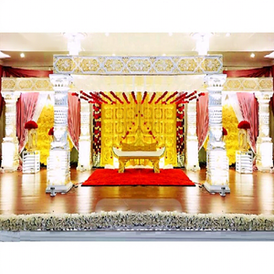 งานแต่งที่มีสีสัน FRP Mandap Mandap นกยูงงานแต่งอินเดียใต้ Mandap Mandap เสานกยูงที่ไม่ซ้ำกันสำหรับงานแต่งงาน - Product Image 1