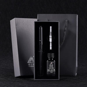 <span class=keywords><strong>2022</strong></span>มาใหม่การประดิษฐ์ตัวอักษรปากกาหมึกซึมสีดำด้านพร้อมตลับหมึกและปลายปากกาโลหะเย็น - Product Image 6