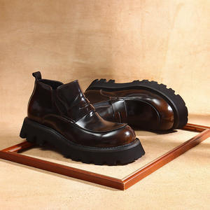 Botas de Trabajo de Invierno para Hombre, Estilo Clásico, Versátiles, Casuales, de Caña Alta, Impermeables, de Cuero Genuino, con Aumento de Altura, Deportivas - Product Image 2