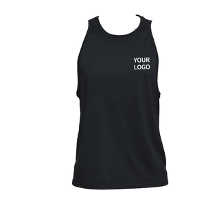 Camiseta sin mangas para hombre, para fitness, correr, gimnasio, chaleco deportivo, camiseta interior transpirable, 100% poliéster, ropa deportiva. - Product Image 1