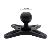 Adaptateur de base à bille de 1.5 pouces 100 mm X 100 mm Support de chariot élévateur Support de tablette pour voitures 75 Support de montage de moniteur Vesa