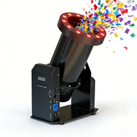 Igracelite 1500W Professionnel 180 °   Lanceur de confettis rotatif DMX512 avec télécommande, souffleur de scène pour mariages, fêtes et événements
