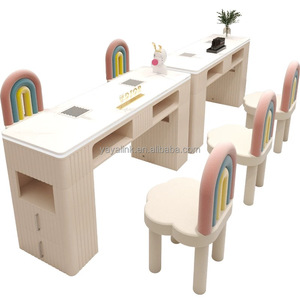 Table de manucure au design moderne pour salon de beauté en plein air Table à ongles avec collecteur de poussière pour l'application des ongles en gel - Product Image 2