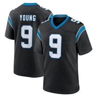 Jersey Sepak Bola Amerika Bordir Carolina Panthers Grosir # 4 Tetairoa McMillan 9 Bryce Young Seragam Sepak Bola