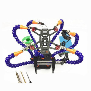 <span class=keywords><strong>Troisième</strong></span> <span class=keywords><strong>main</strong></span> d'aide à la soudure, bras Flexible à 6 griffes, support de fer à souder, outil de réparation de soudage PCB, Station de soudage - Product Image 4