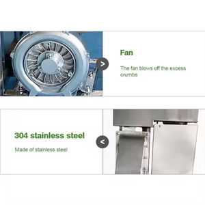 Machine automatique de panure et de panure-friteuse pour poulet frit, machine à paner et à enrober - Product Image 4