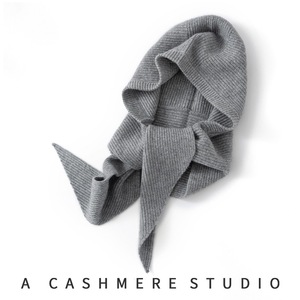 Berretto in Cashmere della Mongolia Interna, Cappello Lavorato a Maglia con Fascia, Scaldacollo - Product Image 6