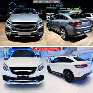 Kit de carrocería para Benz GLE Coupé, actualización de modificación de coche 2015-2019, parachoques delantero Coupe63, parrilla, alerón trasero, guardabarros. - Product Image 2
