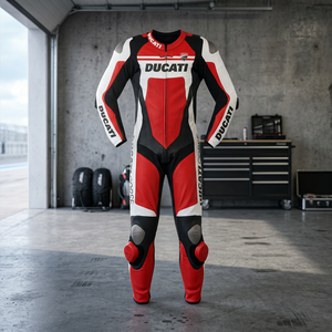 Cowhide Leather Motorbike Suit| Red Men Armoured Suit| Hot Selling Motorcycle Race & Track Suit| - Product Image 3