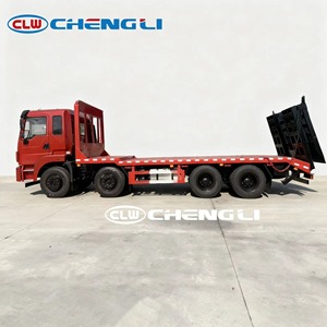 <b>Flatbed</b> Tow <b>Truck</b> Flat Bed Towing Efficient 350 HP Dongfeng Huashen 8X4 Heavy-Duty <b>Flatbed</b> <b>Truck</b> - Product Image 2