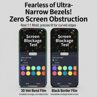 Protection d'écran en verre trempé pour iPhone 18 Pro Max 17 Air 16 Plus 15 Pro 14 13, film ultra-clair HD à bords incurvés