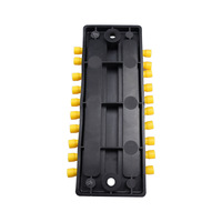Blue Sea Systems Barre omnibus double 48V CC 100A en cuivre nickelé avec bornier à vis pour circuit automobile Max Busbar