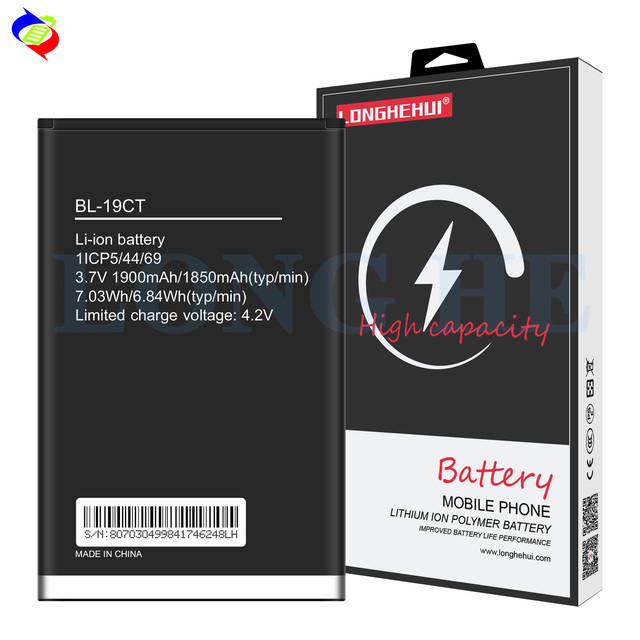 1900Mah BL-19CT Mini 0 Cycle Rechargeable Batteries for Tecno TH72 T472