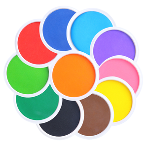 7-inch an toàn có thể giặt cầu vồng tem Pad vật liệu nhựa dấu tay Dấu Chân kích thước cho thẻ làm tem crafting giấy - Product Image 5