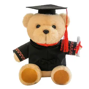 학사 모자 착용 의사 곰 봉제 장난감 테디 베어 졸업 곰 인형 졸업 시즌 선물 도매