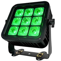 Projecteurs de scène AMG LED Par IP65 RGBWA+UV 6-en-1 6/8/10 canaux, dimmables, alimentés par batterie 14000 mAh, en alliage d'aluminium, sans fil DMX/WiFi, télécommande
