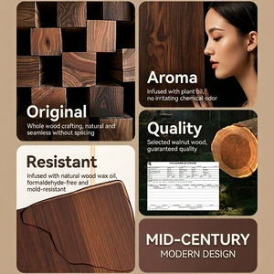 Portasciugamani da Parete Stile Legno di Noce, Finitura Lucida a Specchio, <span class=keywords><strong>Acciaio</strong></span> Inossidabile 304 di Alta Qualità per <span class=keywords><strong>Bagno</strong></span>, Pieghevole - Product Image 2