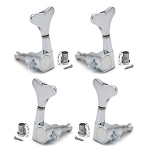 Exquisitos y Duraderos Clavijeros Sellados para <span class=keywords><strong>Bajo</strong></span> Eléctrico, Cabezales <span class=keywords><strong>de</strong></span> Afinación con Relación <span class=keywords><strong>de</strong></span> Engranajes 1:18, Configuración 4R 2R2L 4L - Product Image 2