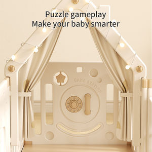 Maison de jeu multifonctionnelle en plastique pour enfants, intérieure/extérieure, avec support de rangement moderne pour l'organisation des jouets et la chambre à coucher - Product Image 3