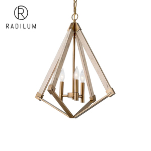 Lustre moderne en <span class=keywords><strong>laiton</strong></span>, style nordique, pour salle à manger, hall d'entrée, villa, lampe géométrique en métal, design en forme de diamant, lanterne, <span class=keywords><strong>luminaire</strong></span> - Product Image 1