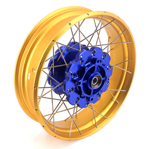 Juego de Ruedas Tubeless VMX 2.15*21" / 4.25*18" para Honda <span class=keywords><strong>Africa</strong></span> <span class=keywords><strong>Twin</strong></span> CRF1000L 2016-2025, Buje Azul, Llanta Dorada - Product Image 2