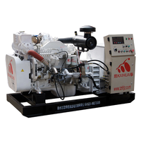 Générateur diesel marin 80 kW avec ATS, type silencieux, châssis ouvert, 440 V 50/60 Hz, principalement utilisé avec échangeur de chaleur et pompe à eau de mer