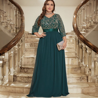 Robe de soirée glamour pour femmes, robe longue élégante pour bal, mariage, fête