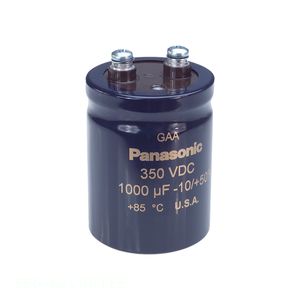 Condensateur à visser pour montage sur châssis, canal fabricant, CAP ALUM 1000UF 20% 350V, 1000 uF EEG-A2V102FEE - Product Image 1
