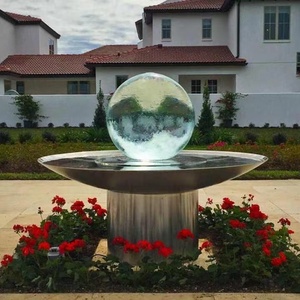 <span class=keywords><strong>Fontaines</strong></span> d'eau extérieures pour jardins et parcs, boules de fontaine en acier inoxydable 304, écran LED, couleur et taille personnalisées, OEM/ODM disponibles - Product Image 6