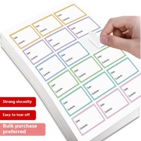 Autocollants personnalisables auto-adhésifs pour étiquettes inscriptibles Utilisation au bureau Date et écriture de texte pour les étiquettes d'emballage