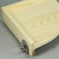 Grand support d'oiseau de planche à sauter de perroquet de triangle avec l'accessoire essentiel de conception unique pour la cage d'oiseau