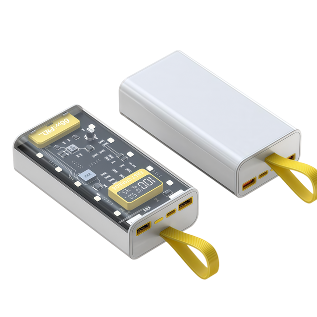 Popular Items Now Super Fast Charge 10000mah PD22.5W Transparent Power Bank Hang Style Power Station with Type-C Output
