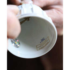 Vase en porcelaine blanche de la collection Jubilee de Richard Ginori, décoration d'intérieur, ornement de table - Product Image 1