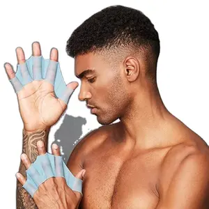 Vente chaude Formation Plongée Silicone Gear Palmes Main Palmes natation Gants palmés